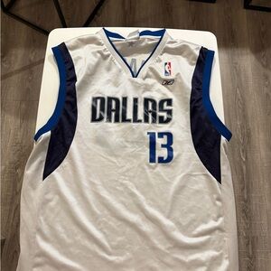 Reebok Dallas White Blue #13 NBA Jersey
